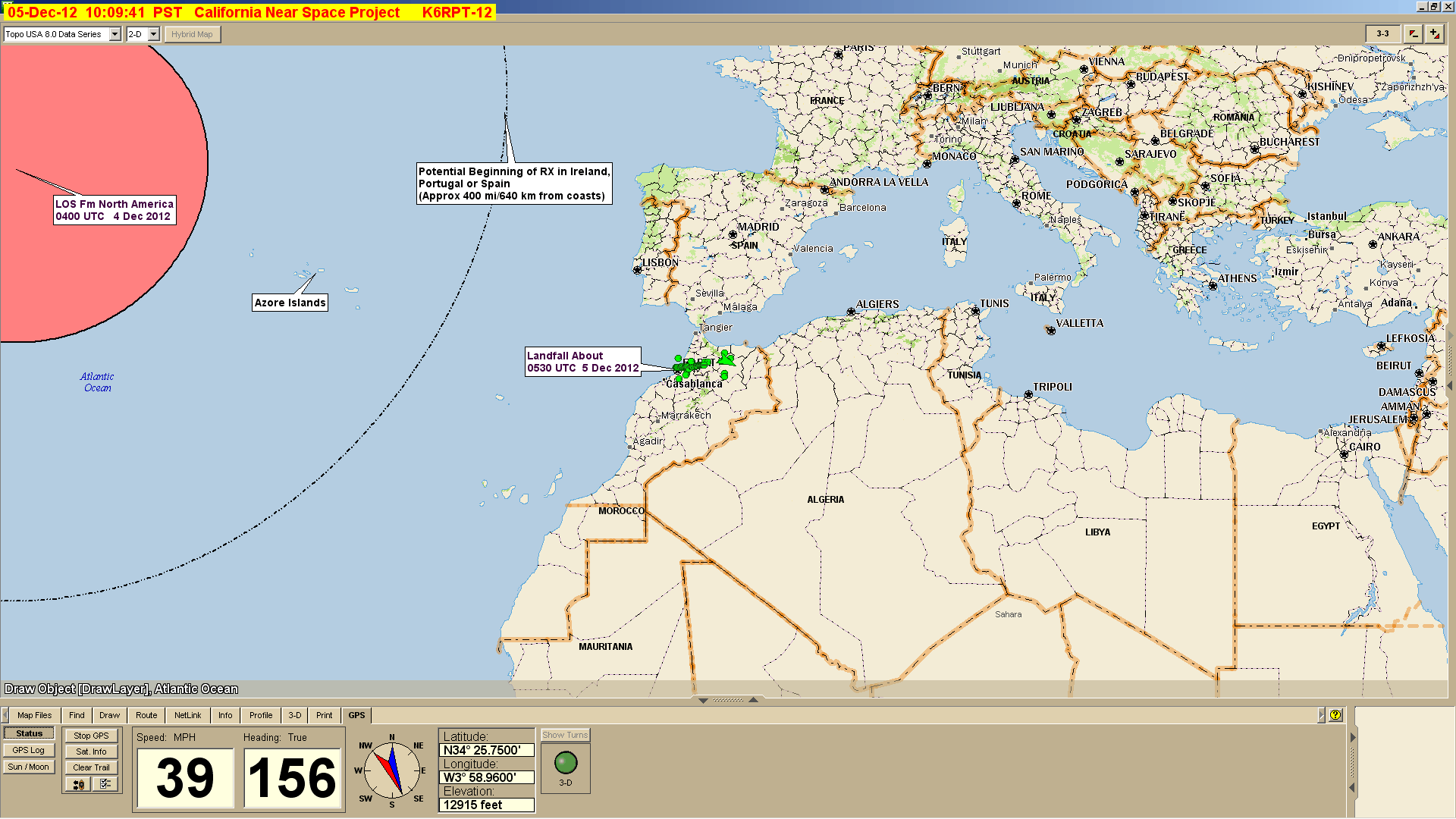 Tracked Station on Delorme TopoUSA 8.0