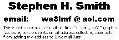 WA8LMF Spamproof GIF Graphic Email Address  Fight Spambots!