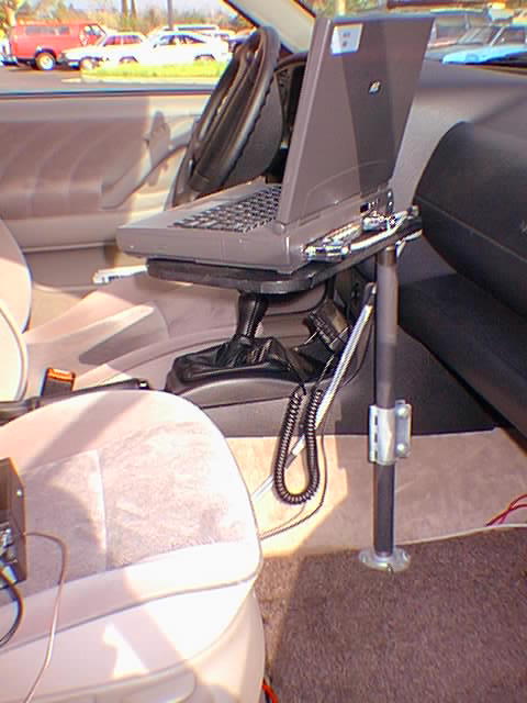 Table Installed In Car